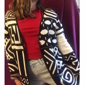Geometric Cardigan